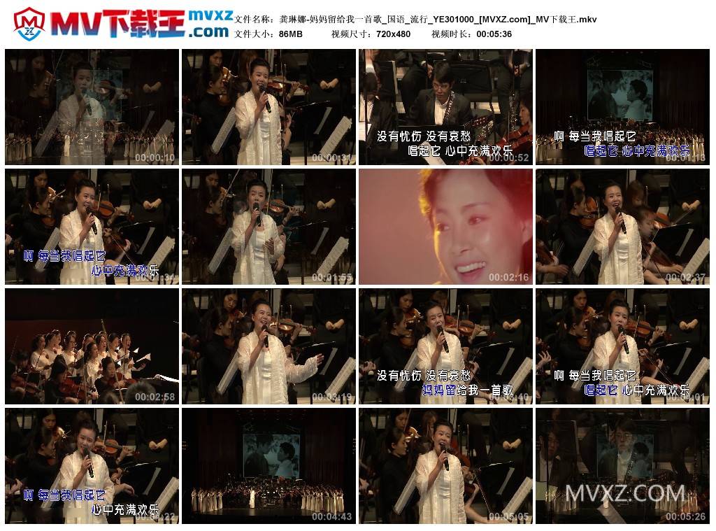 龚琳娜-妈妈留给我一首歌_国语_流行_YE301000